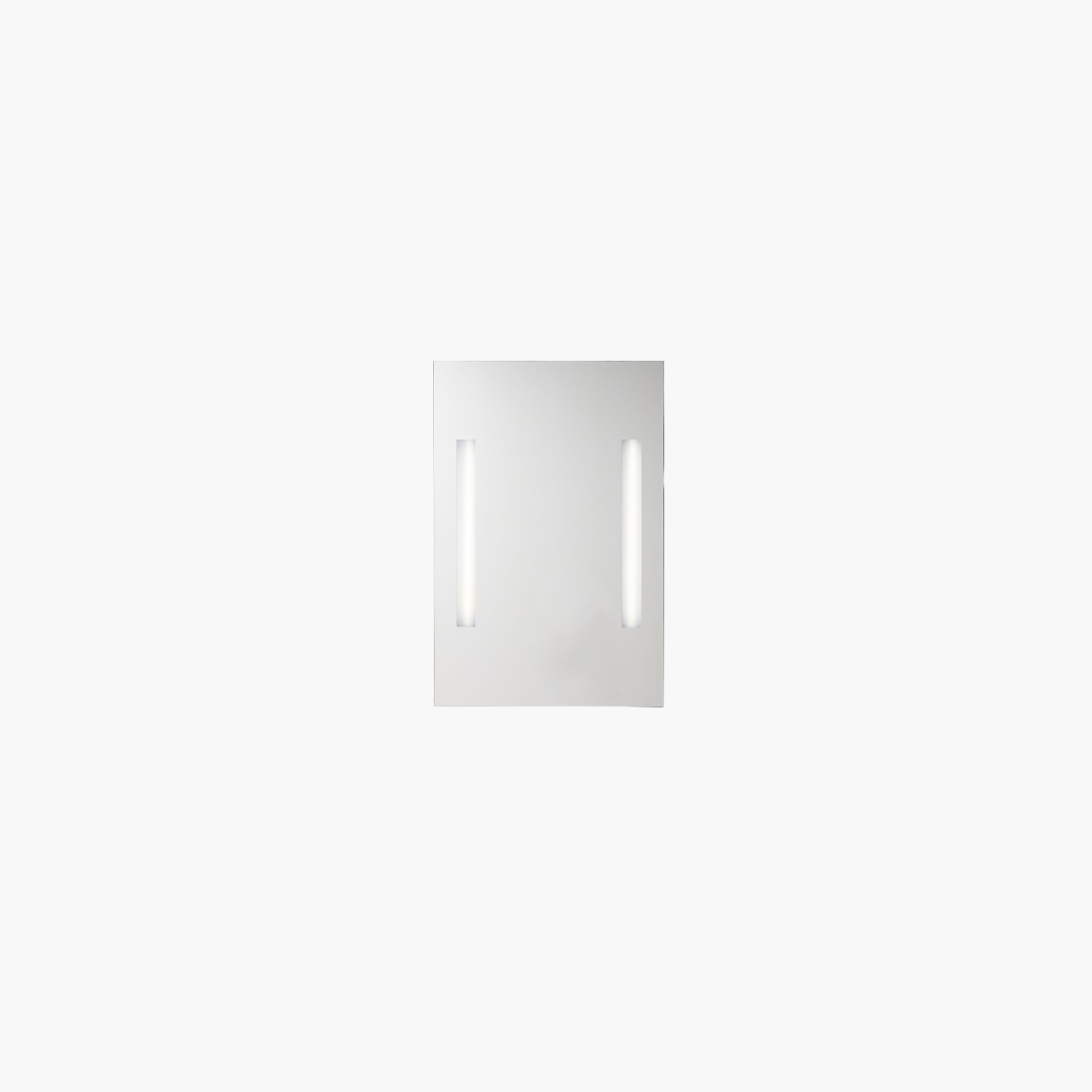 Mirror with led with grey background