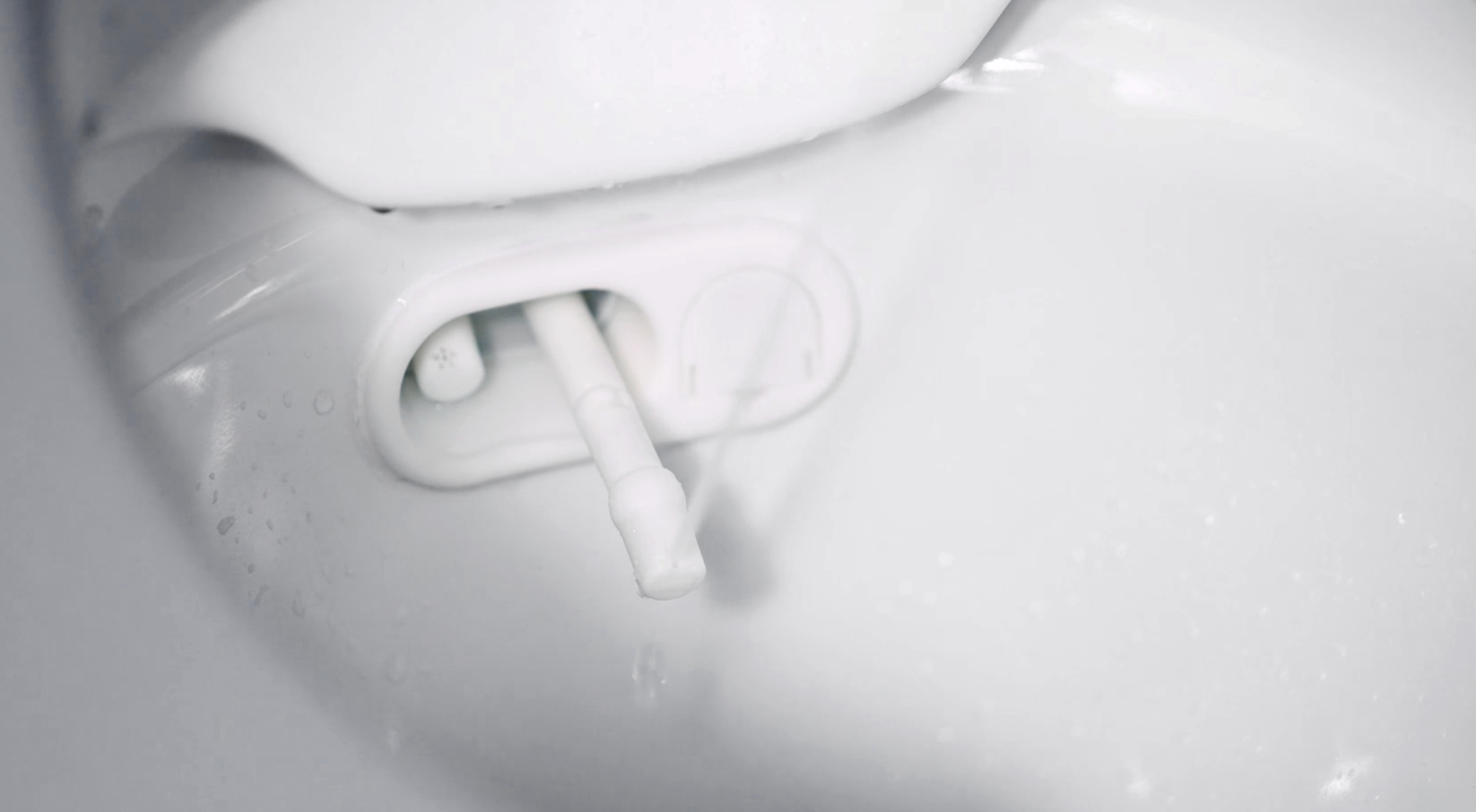 toilet built-in wash n dry